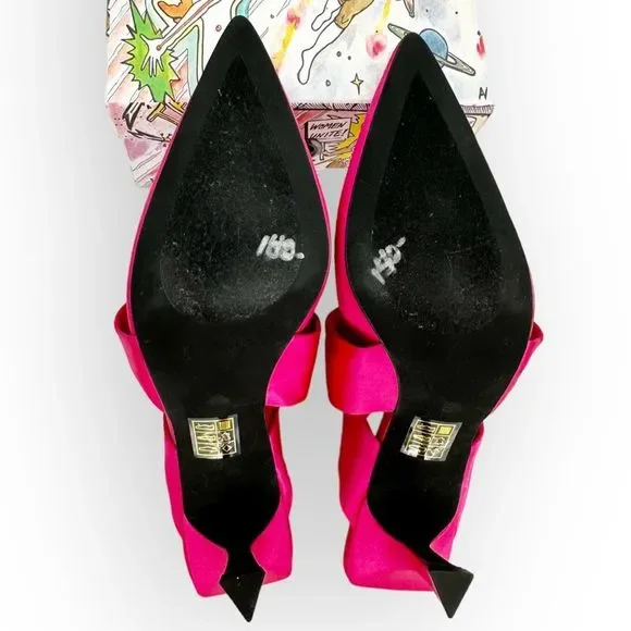 JEFFREY CAMPBELL Tied Up NWOB Satin Heel - size 7 - Picture 9 of 9